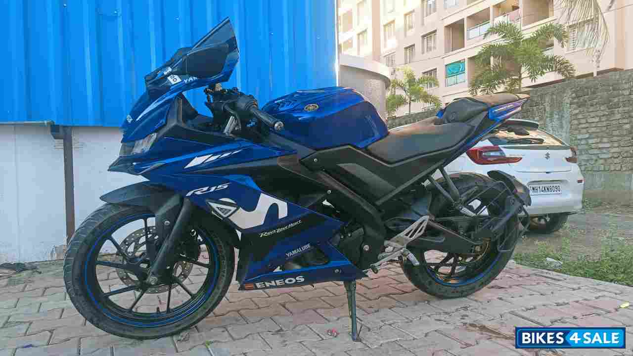 Blue Yamaha YZF R15 V3