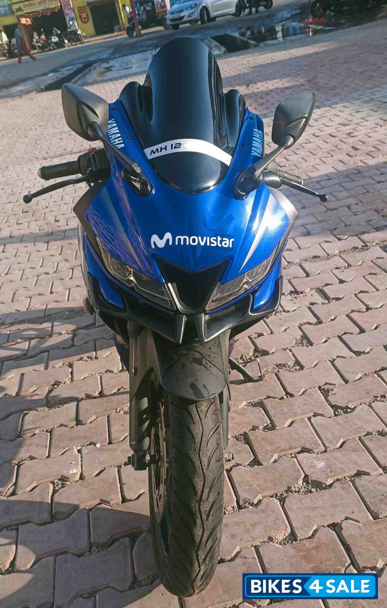 Blue Yamaha YZF R15 V3