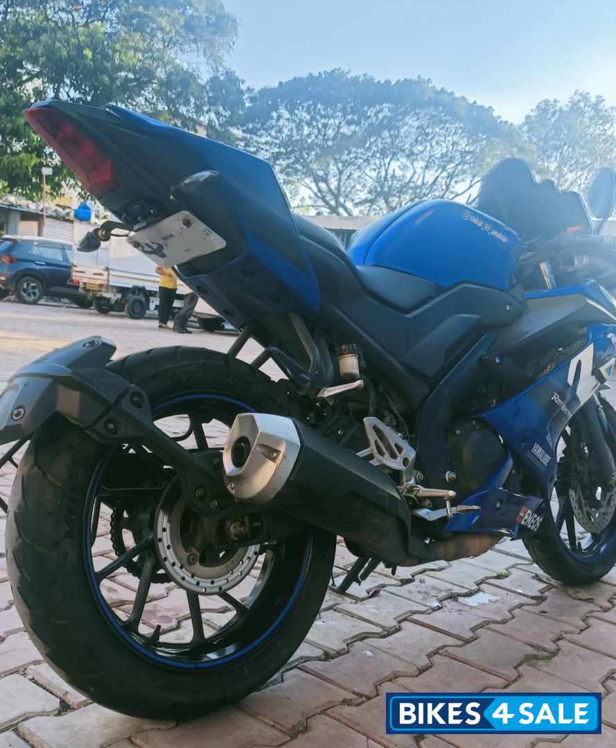 Blue Yamaha YZF R15 V3