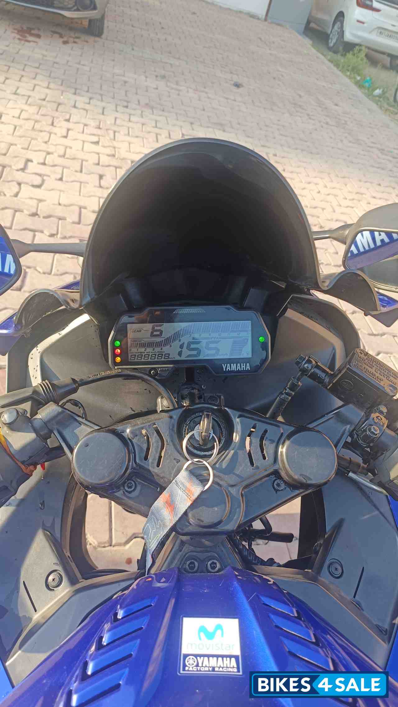 Blue Yamaha YZF R15 V3