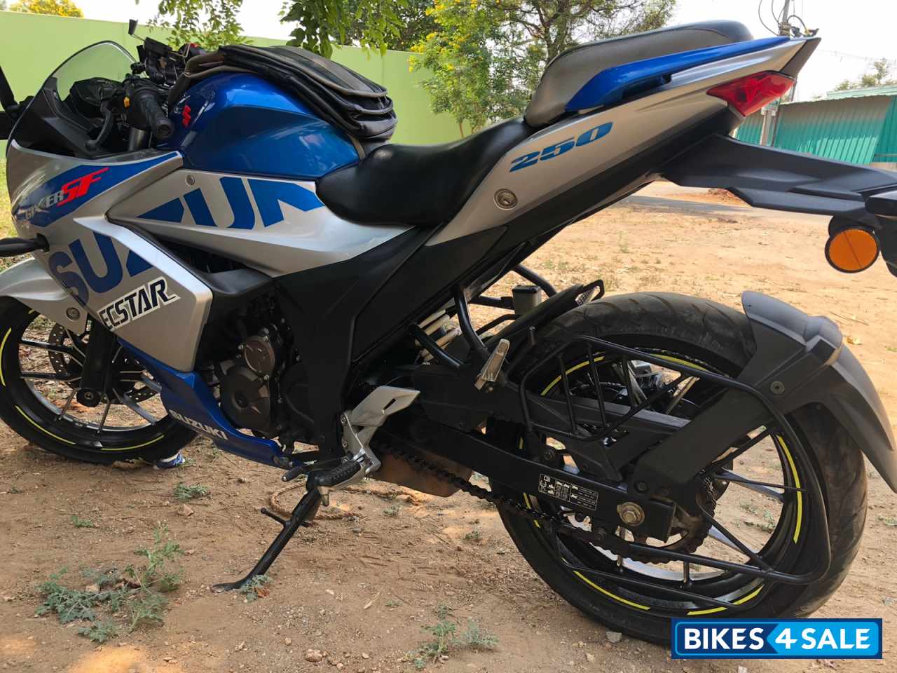 Blue And Silver Suzuki Gixxer SF 250 BS6