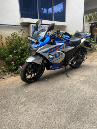Blue And Silver Suzuki Gixxer SF 250 BS6