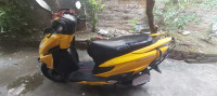 Matt Cyber Yellow Honda Grazia 125 BS6