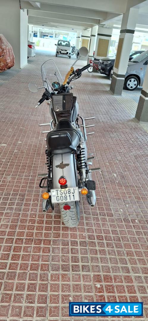 Silver Yezdi Roadster Chrome