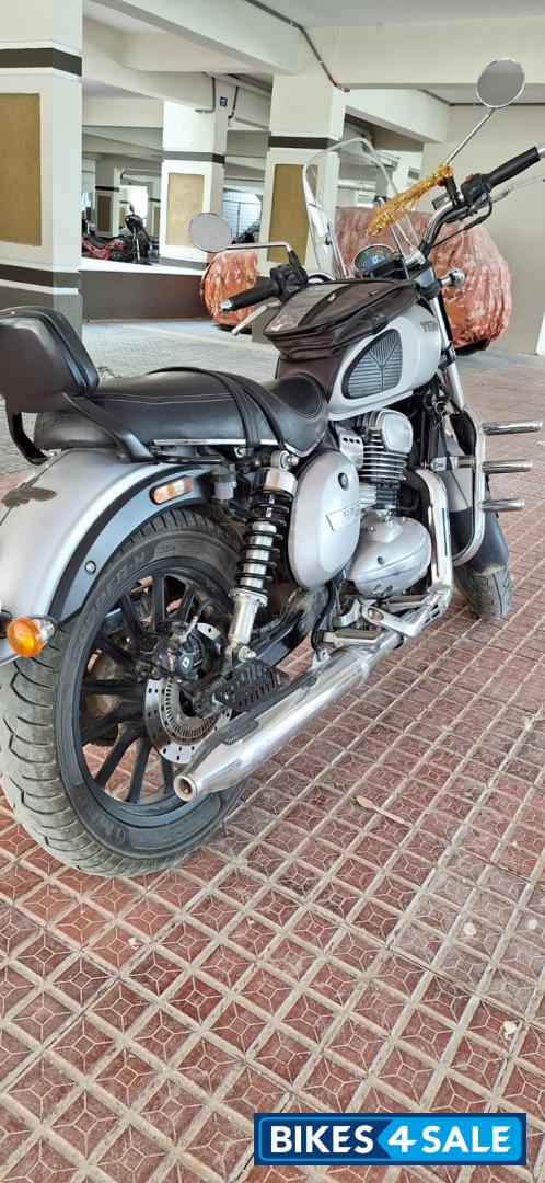 Silver Yezdi Roadster Chrome