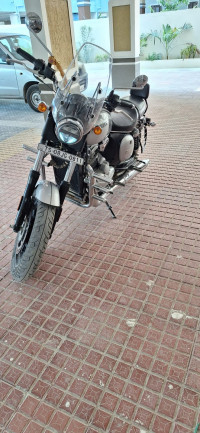 Silver Yezdi Roadster Chrome