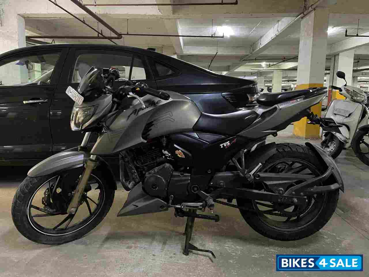 Matte Grey TVS Apache RTR 200 4V