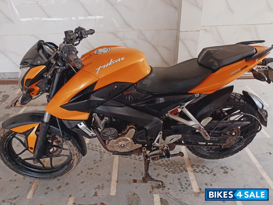 Yellow Bajaj Pulsar NS200
