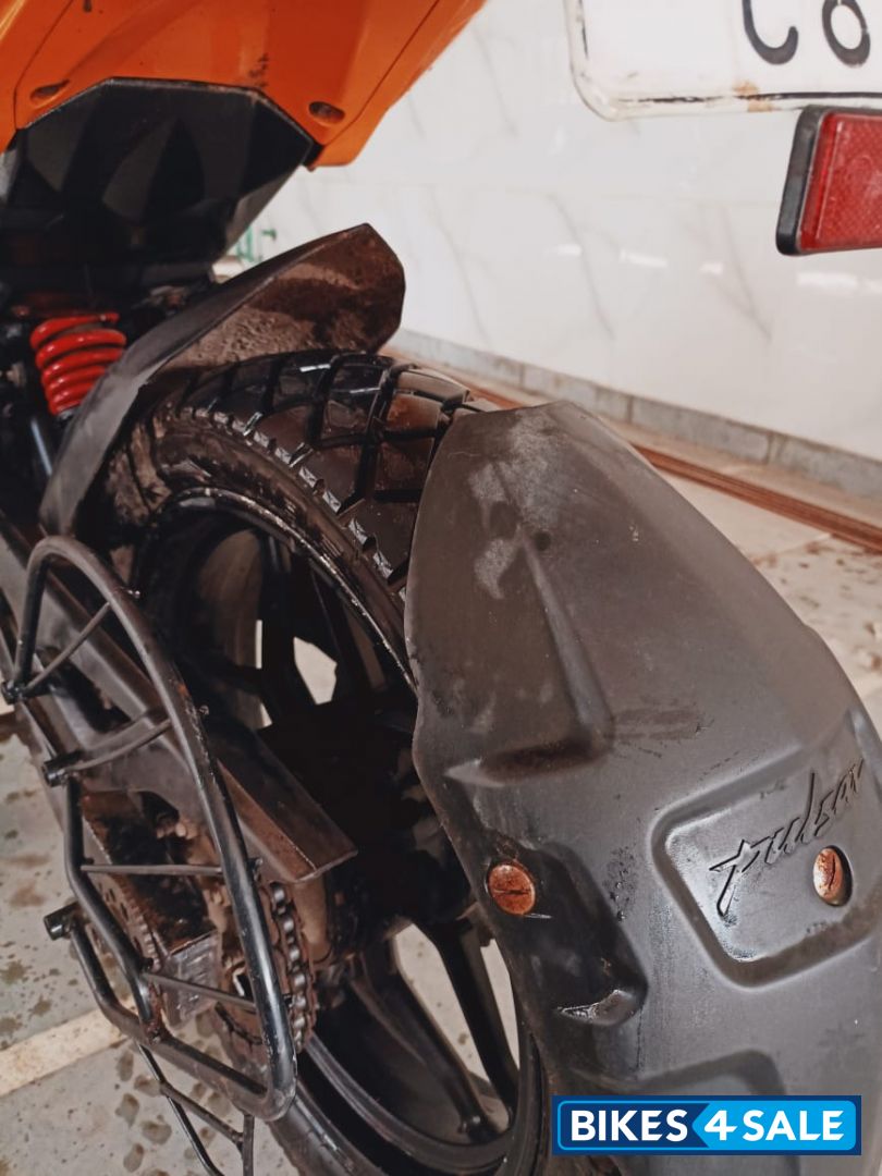 Yellow Bajaj Pulsar NS200