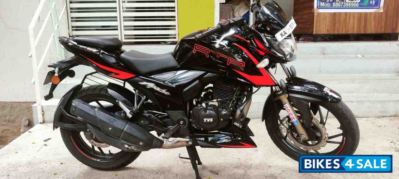 Black And Red TVS Apache RTR 200 4V ABS
