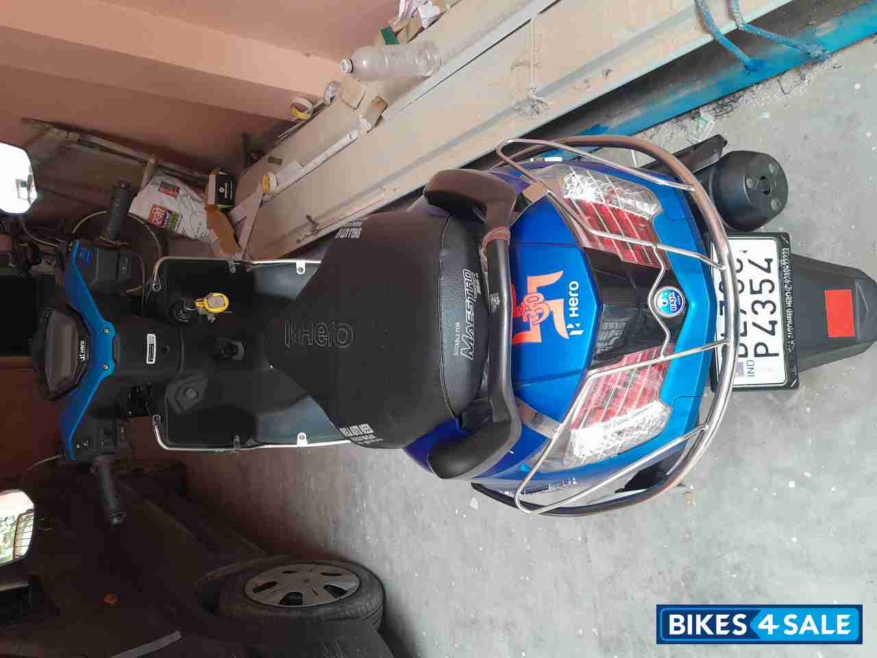 Mat Blue Hero Maestro Edge 125 BS6