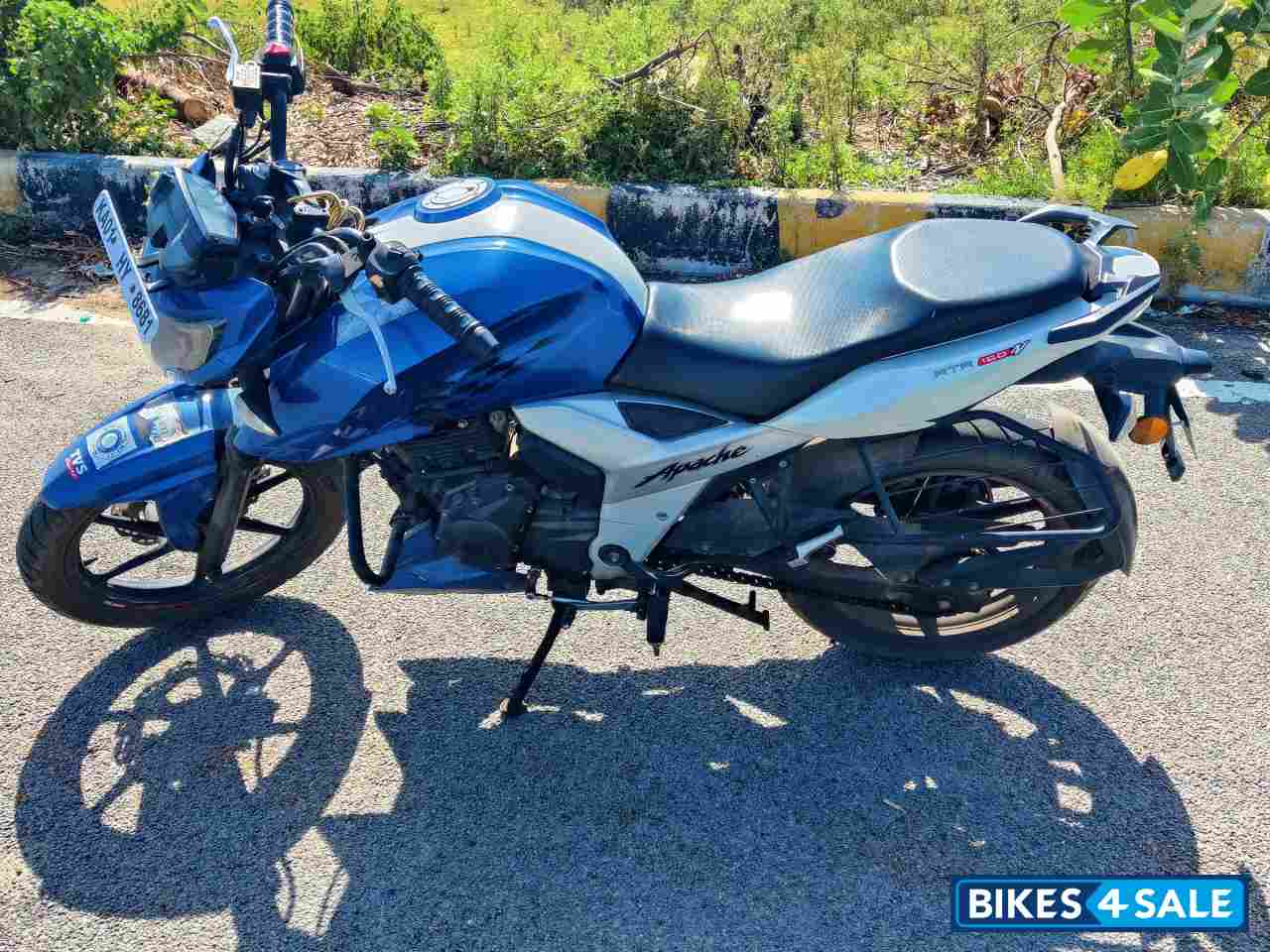 Blue & White TVS Apache RTR 160 4V
