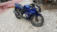 Blue Yamaha YZF R15