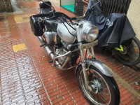 Silver Royal Enfield Bullet Electra Twinspark
