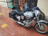 Silver Royal Enfield Bullet Electra Twinspark