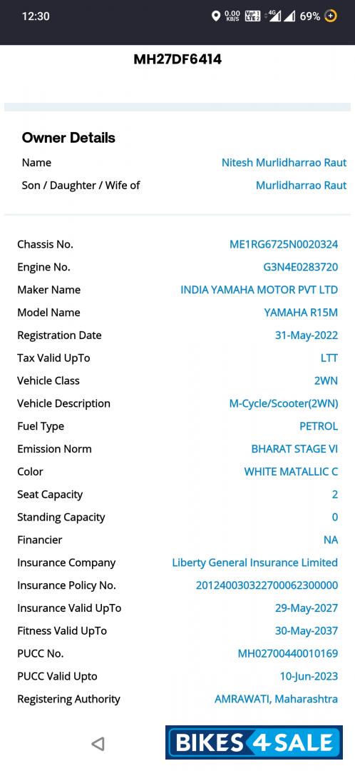 Yamaha R15M Yamaha R15M