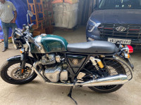 British Green Royal Enfield Continental GT 650 Twin