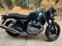 British Green Royal Enfield Continental GT 650 Twin