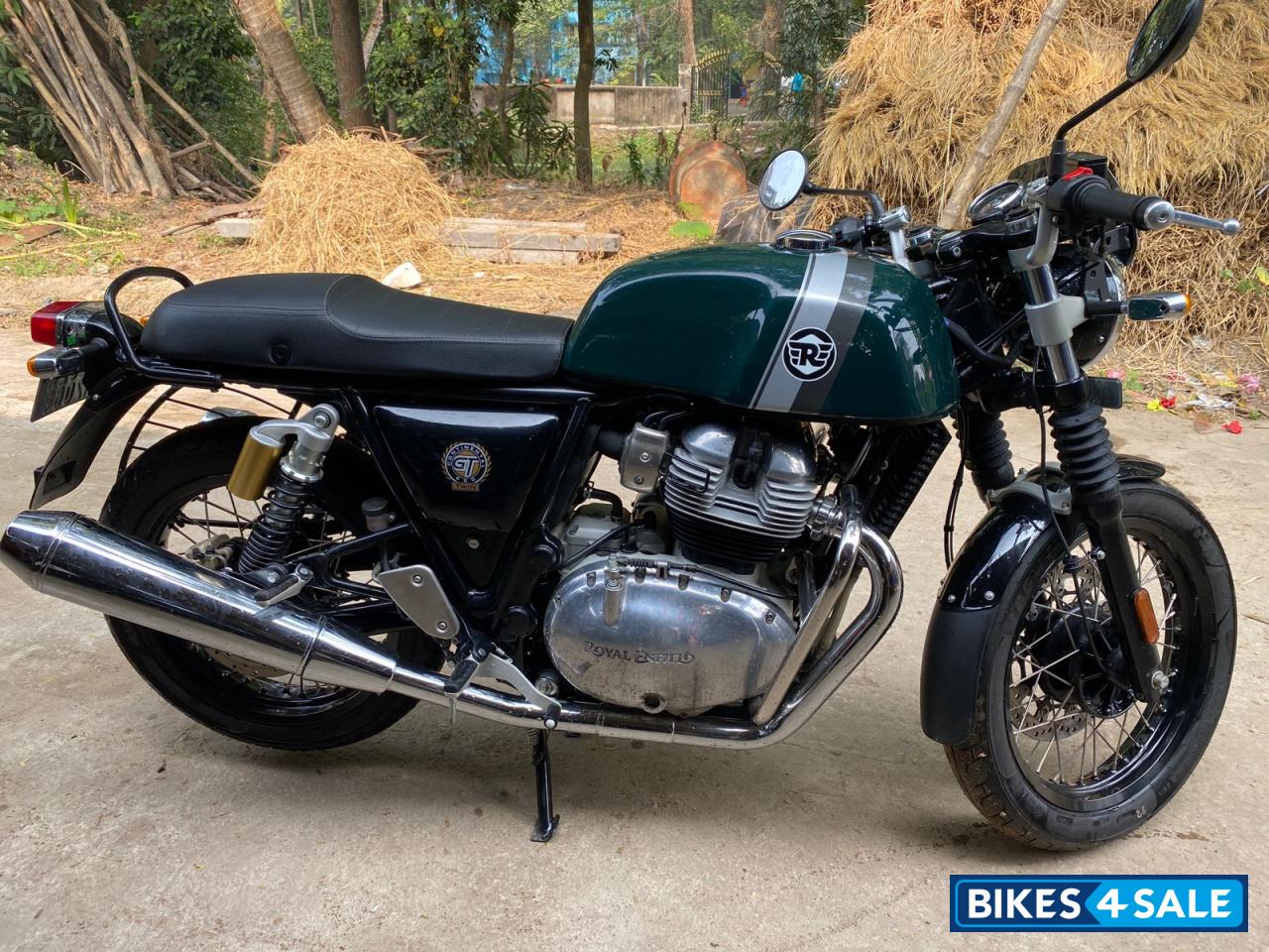 British Green Royal Enfield Continental GT 650 Twin