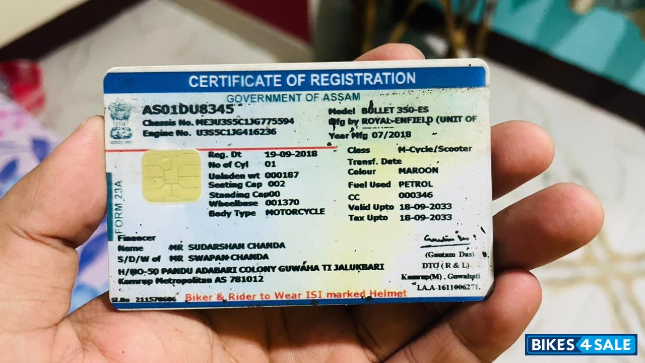 Maroon Red Royal Enfield Bullet Standard 350