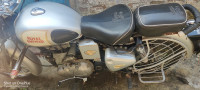 Silver Royal Enfield Bullet Standard 350