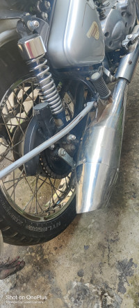 Silver Royal Enfield Bullet Standard 350