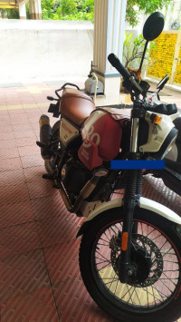White Flame Royal Enfield Scram 411