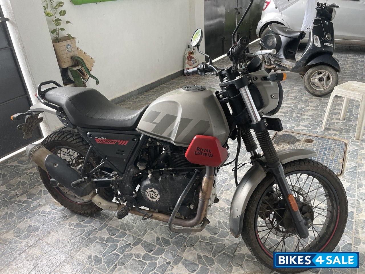 Grey Royal Enfield Scram 411