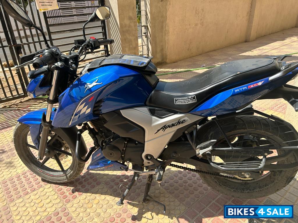 M Blue TVS Apache RTR 160 4V BS6