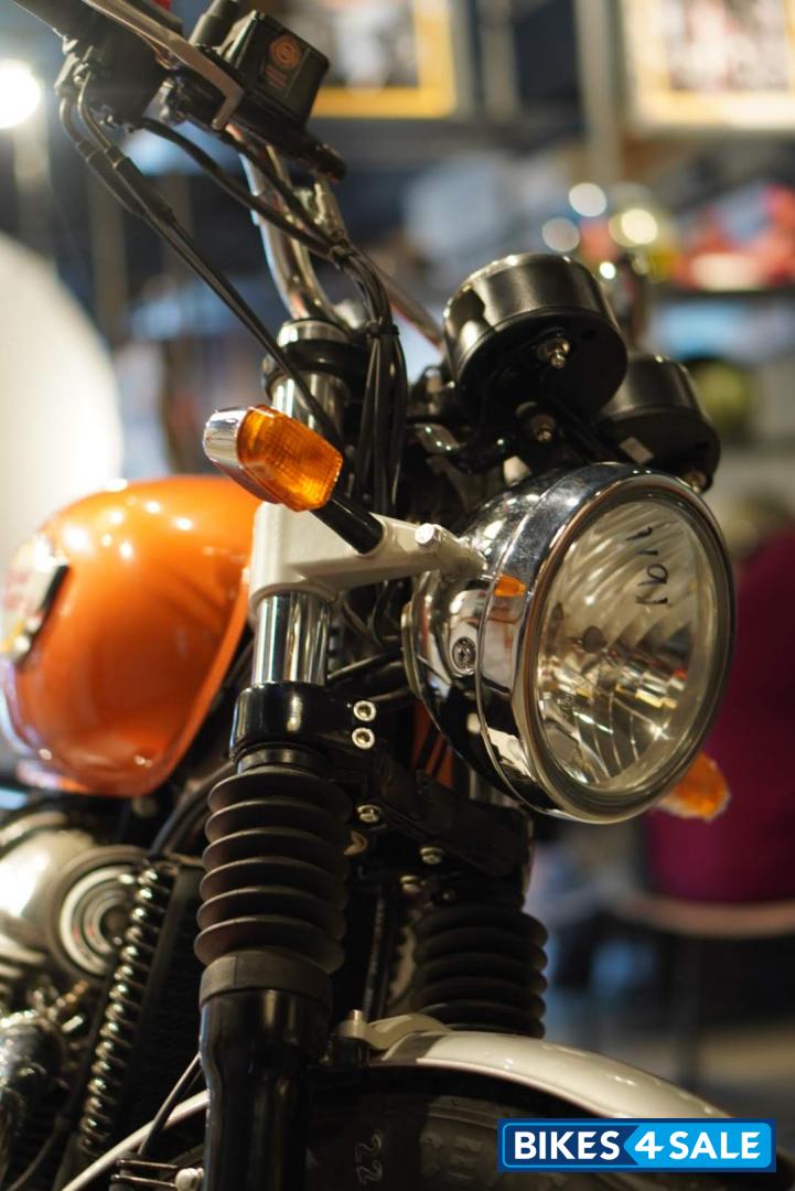 Orange Royal Enfield Interceptor 650 Twin
