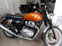Orange Royal Enfield Interceptor 650 Twin