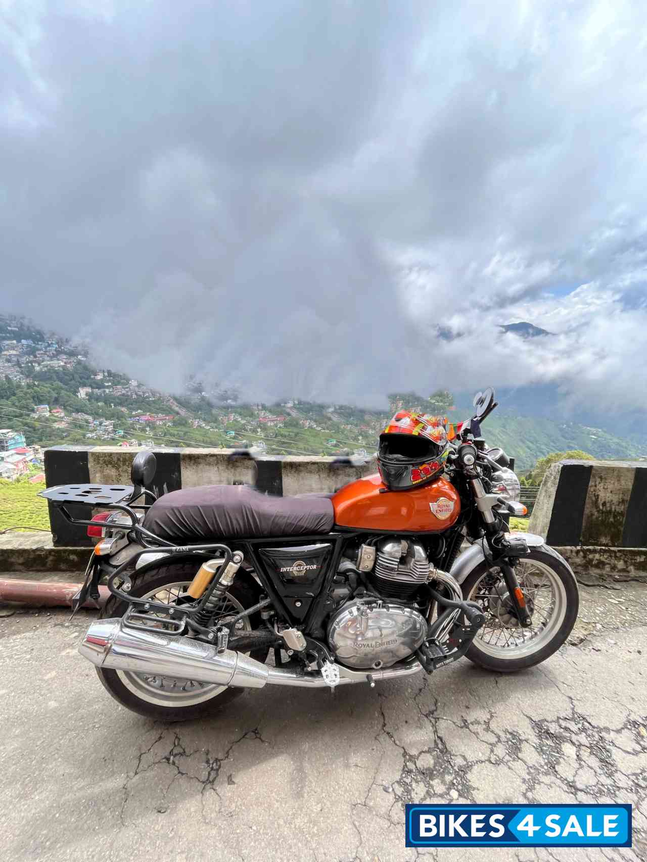 Orange Royal Enfield Interceptor 650 Twin