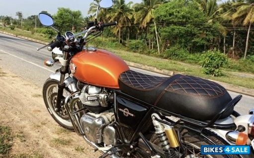 Orange Royal Enfield Interceptor 650 Twin