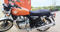 Orange Royal Enfield Interceptor 650 Twin