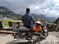 Orange Royal Enfield Interceptor 650 Twin