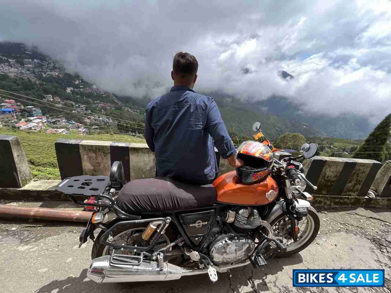Orange Royal Enfield Interceptor 650 Twin