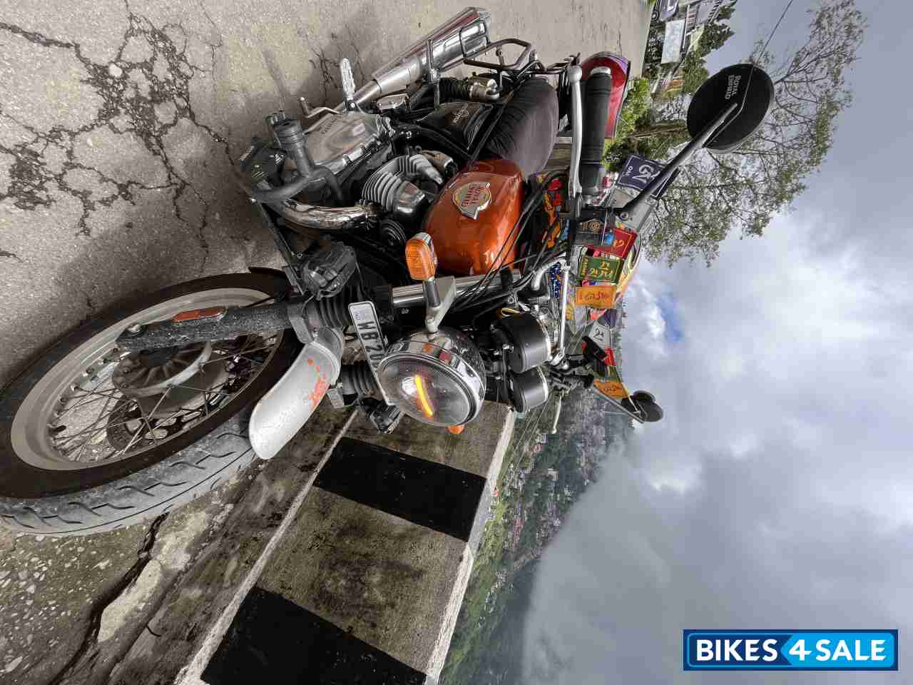 Orange Royal Enfield Interceptor 650 Twin