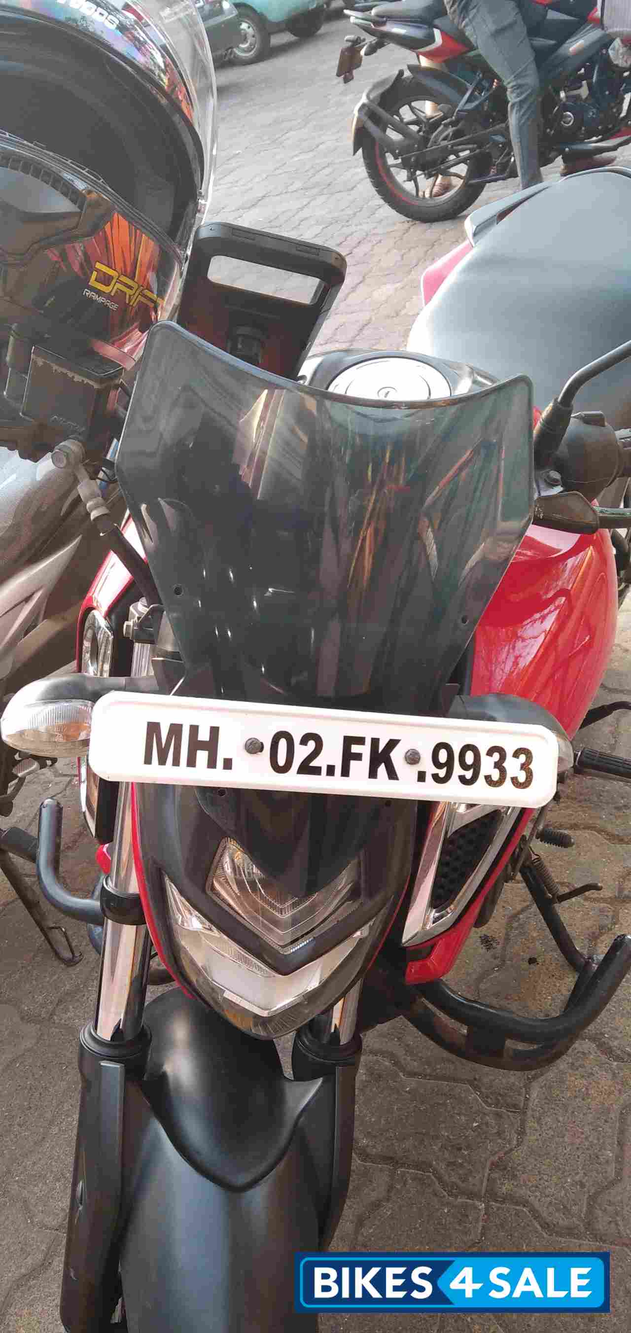 Red Yamaha FZ-S FI V3 BS6