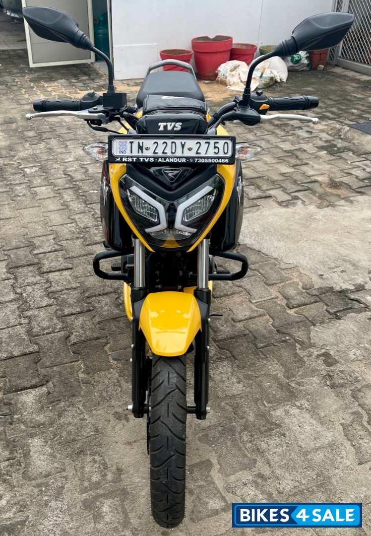 Yellow TVS Raider 125