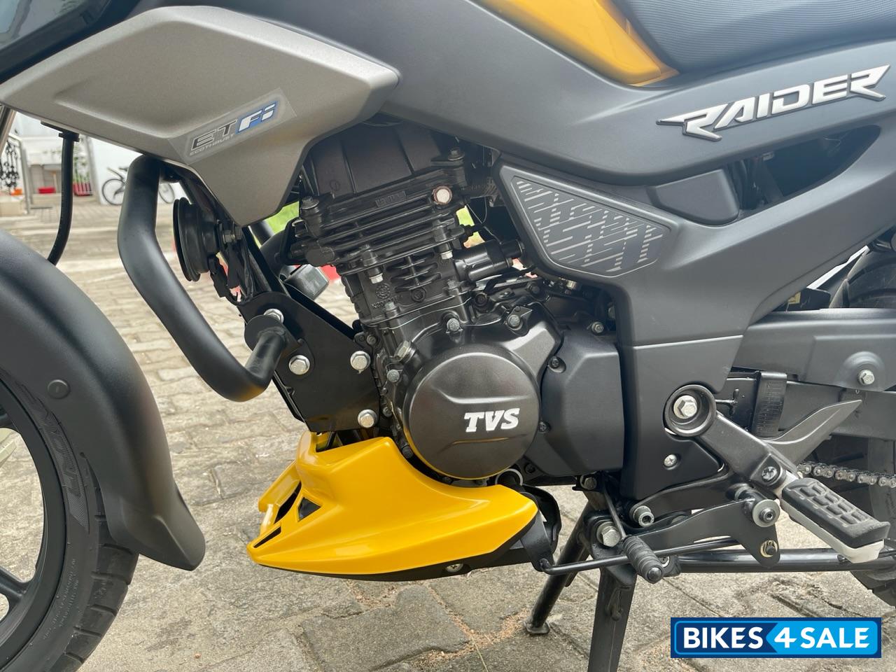 Yellow TVS Raider 125