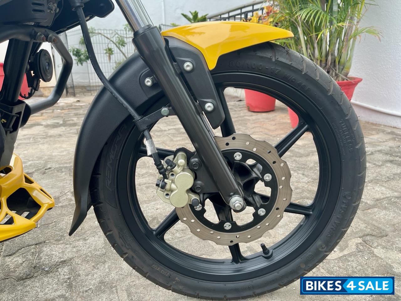 Yellow TVS Raider 125