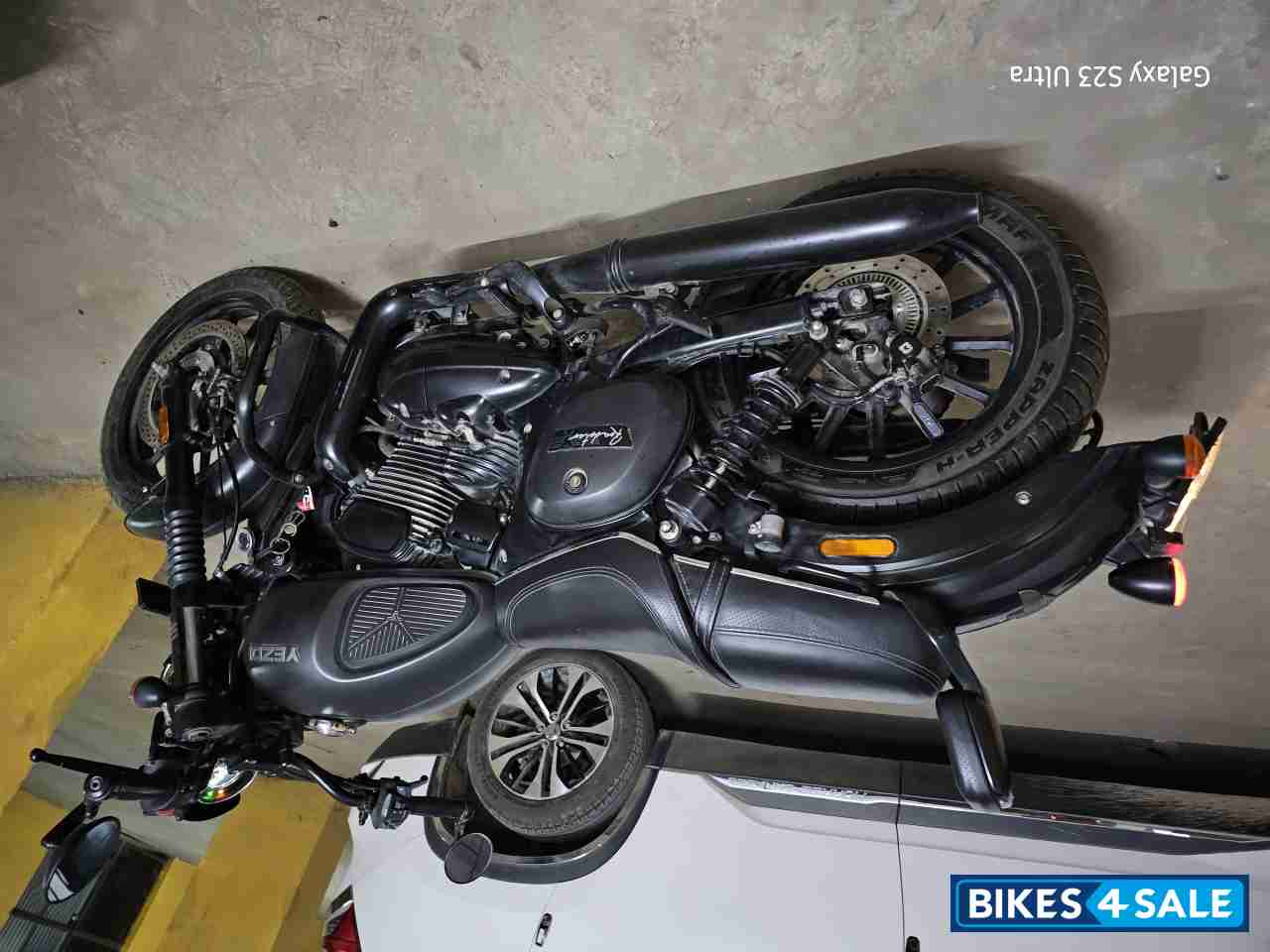 Grey Yezdi Roadster Dark