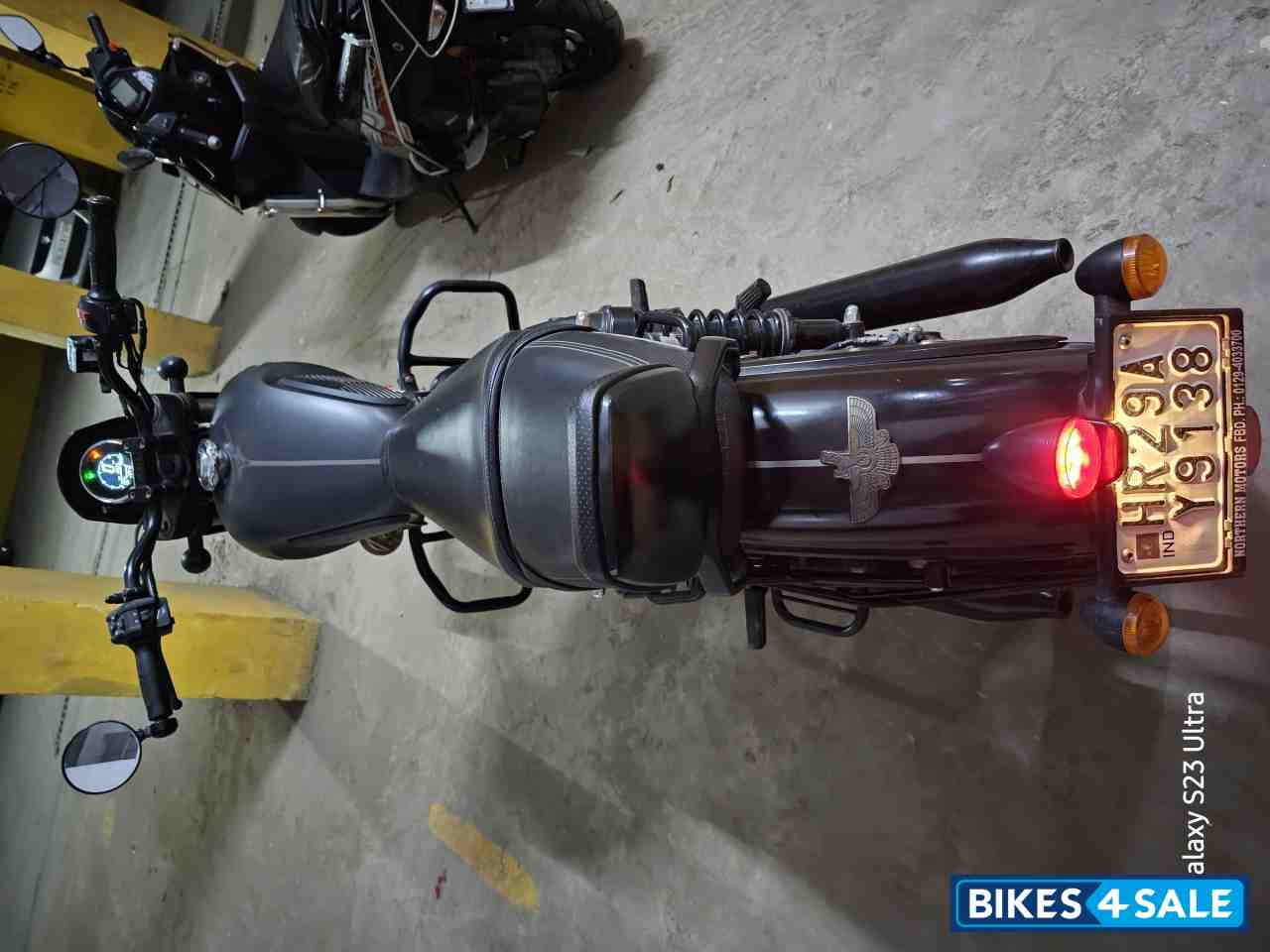 Grey Yezdi Roadster Dark