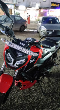 Striking Red TVS Raider 125