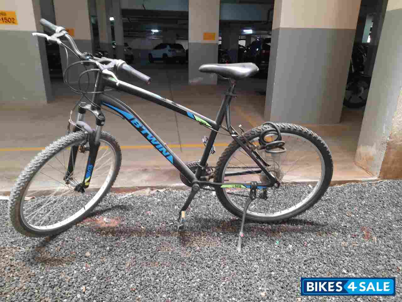 Black And Green And Blue Bicycle Decathlon