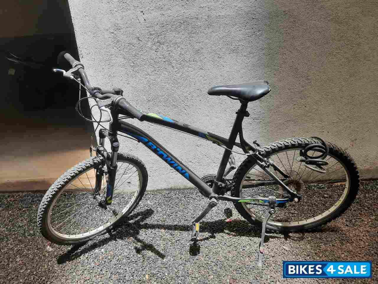 Black And Green And Blue Bicycle Decathlon