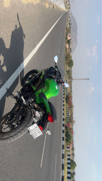 Green Kawasaki Ninja 300 BS6 2022