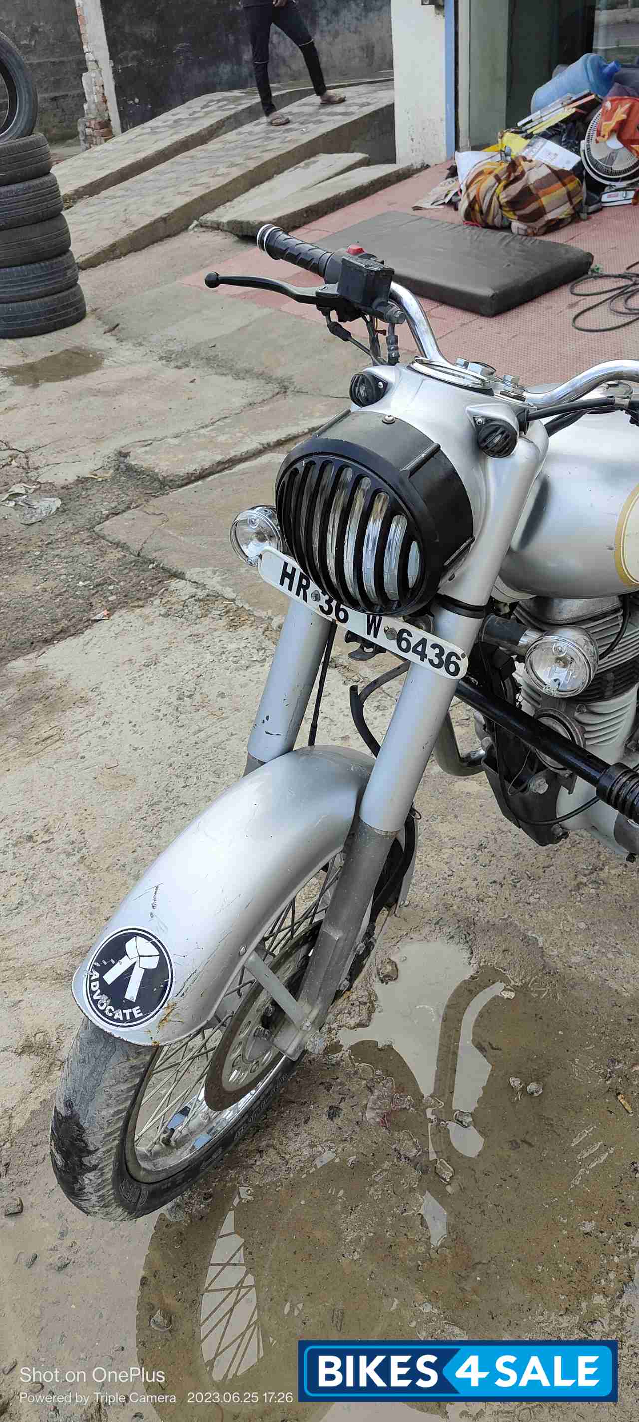 Silver Royal Enfield Classic 350