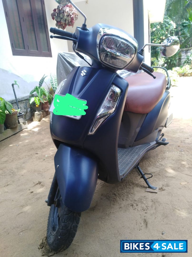 Mat Blue Suzuki Access 125 Bluetooth Enabled