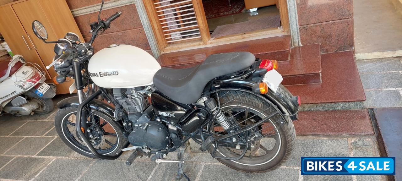 Whimsical White Royal Enfield Thunderbird X 350